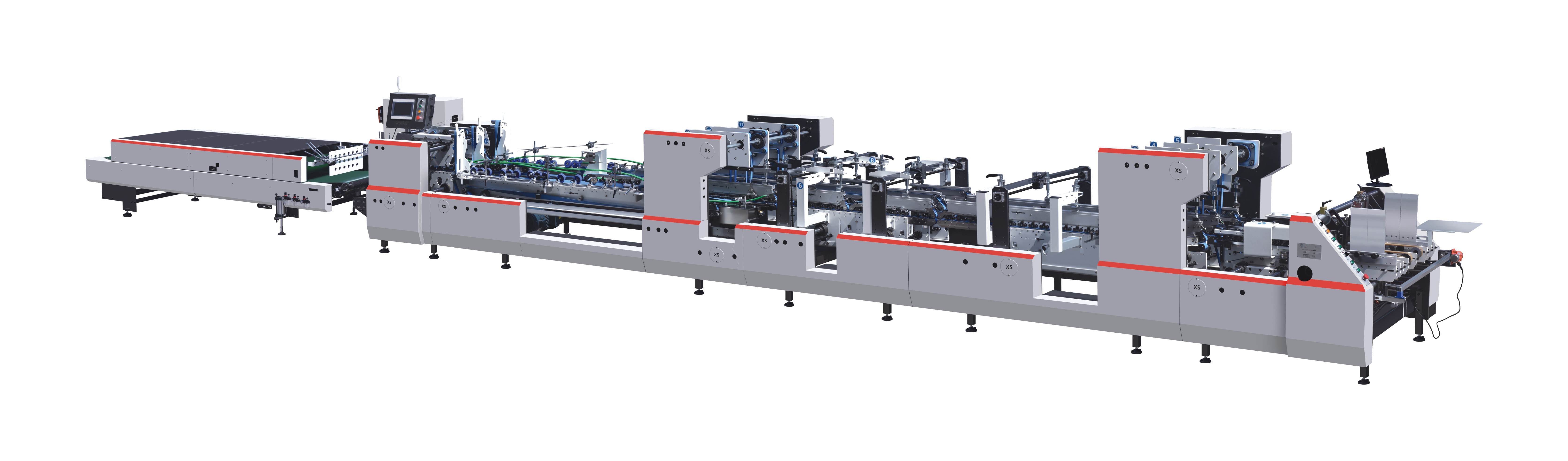 XS-1250 1450 1650 Vysokorychlostní složka Gluer Gluer